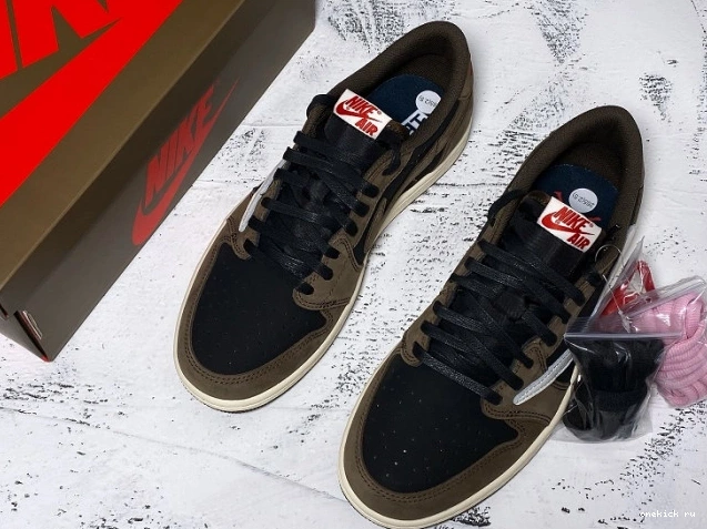 Rep Onekick Travis SP Jordan Low OG Air Dark x Mocha 1 Scott CQ4277-001 0629